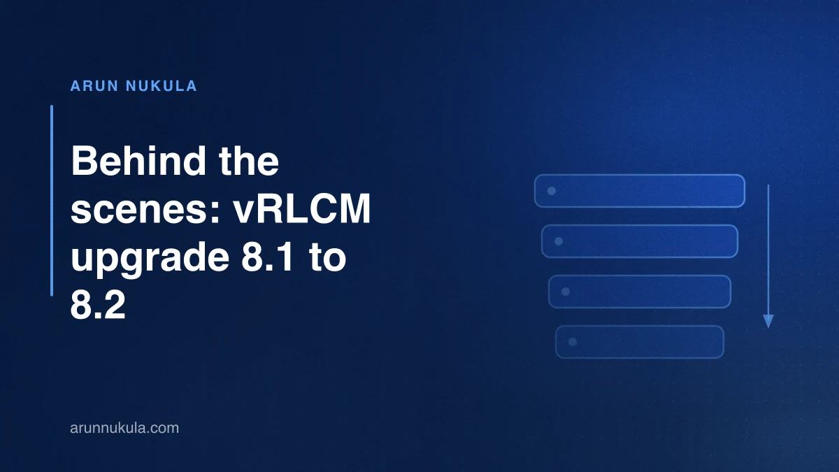 Behind the scenes: vRLCM upgrade 8.1 to 8.2