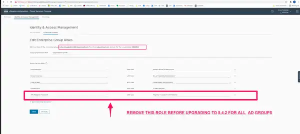 Important thing to keep in mind before upgrading to vRA 8.4.2