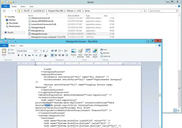 Migrating vRA IaaS database to a NEW SERVER