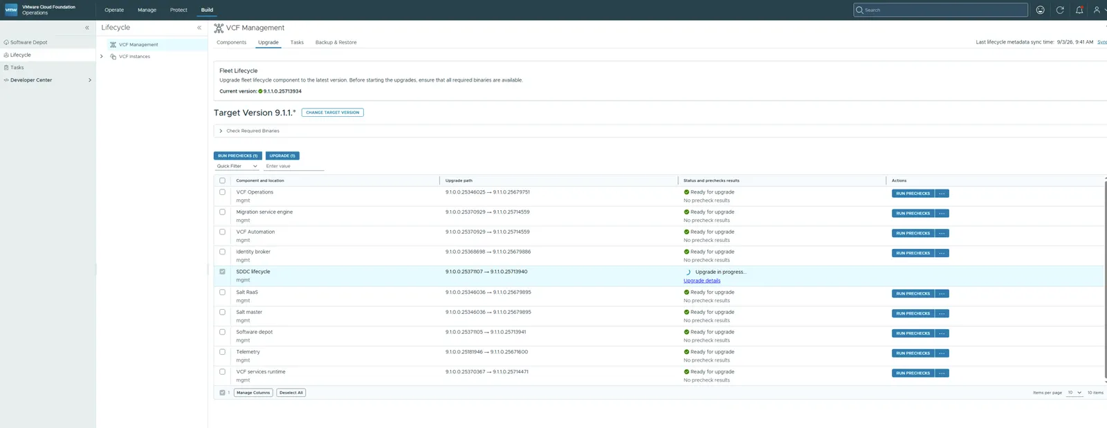 Patching in progress