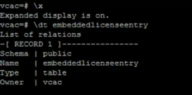Removing an existing vRA License