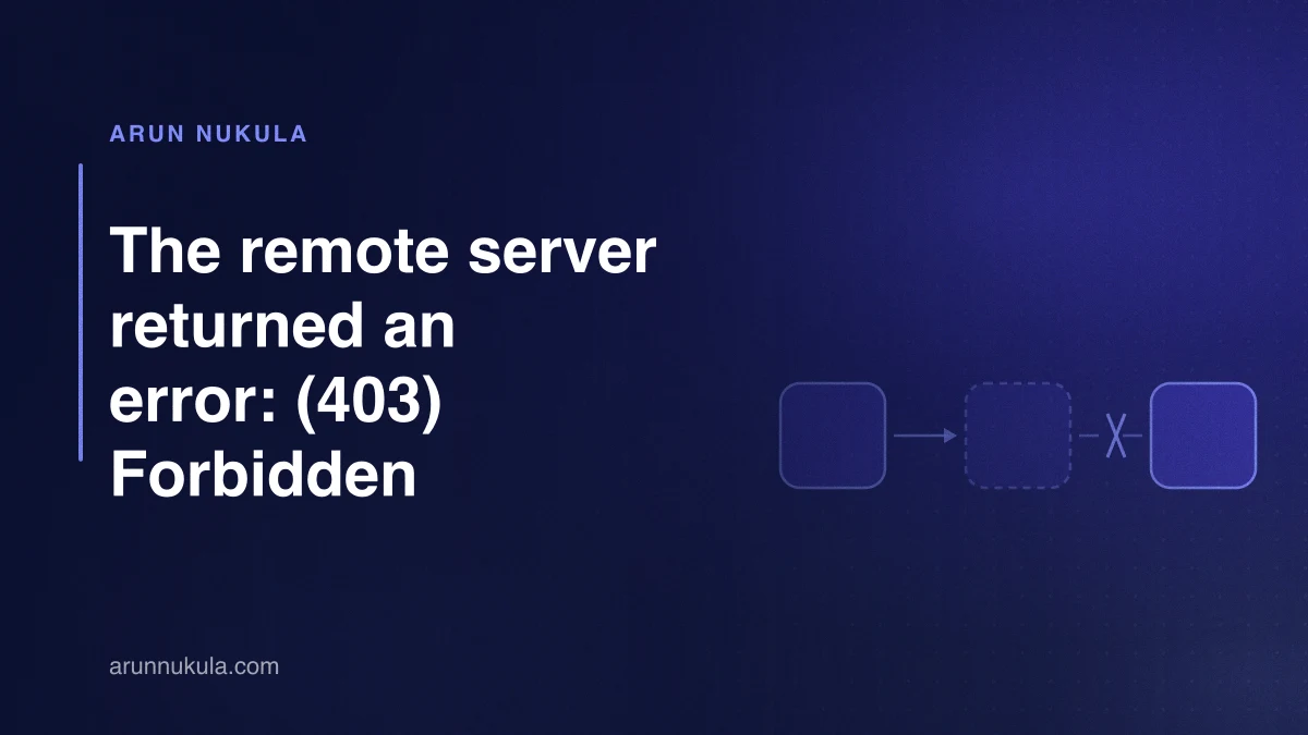 The remote server returned an error: (403) Forbidden
