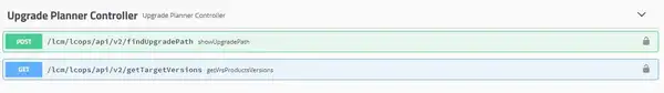 Upgrade Planner Controller API's