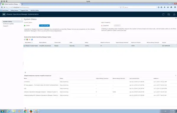Upgrade vROps 6.6.1 to 6.7 - Runbook