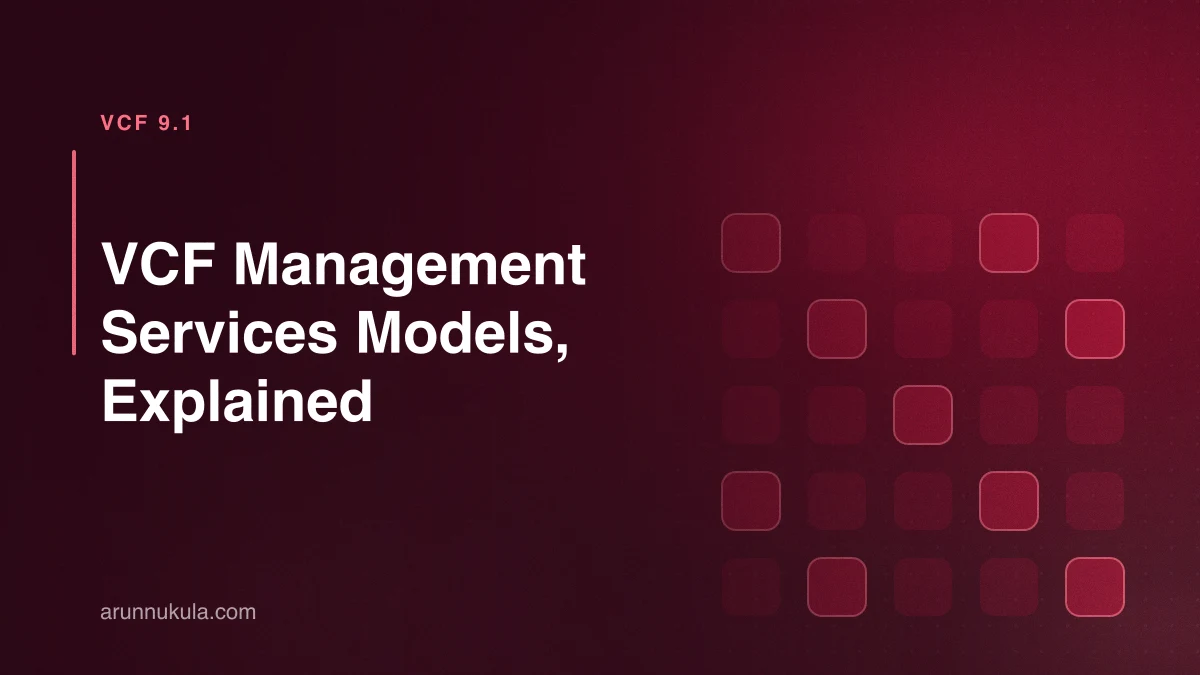 VCF Management Services Models, Explained