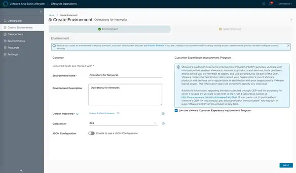 VMware Aria Operations for Networks Deployment through Suite Lifecycle