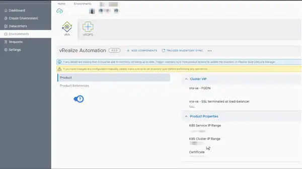 vRA Inventory Syncfails with error "java.util.NoSuchElementException: No value present"