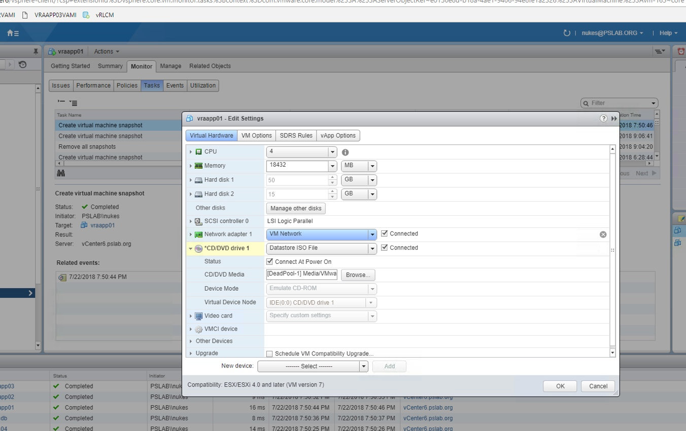 Adding vRA 7.4 update repo