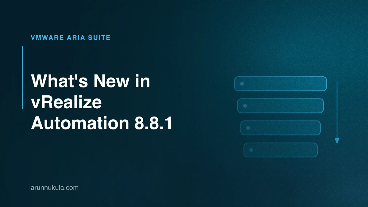 What's New in vRealize Automation 8.8.1
